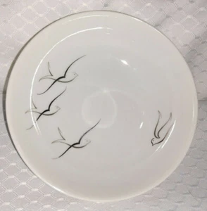 Arzberg Germany Silver Flight Dessert Bowl White With Silver Doves - Picture 1 of 2