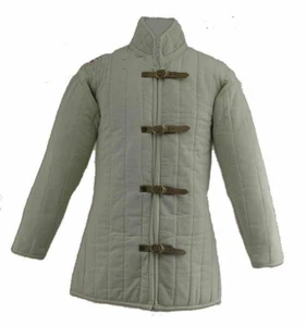 Thick Padded Gambeson Medieval Armor Suit Of Quilted Costumes SCA Larp Theater - Picture 1 of 4