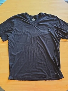 Camiseta Calvin Klein Calce Ajustado Cuello en V Para Hombre Manga Corta Negra Talla XL 100% Algodón - Imagen 1 de 6