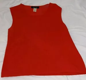 Jones New York Collection XL Sleeveless Shell Tank Top Ribbed Cross Design Front - Picture 1 of 9