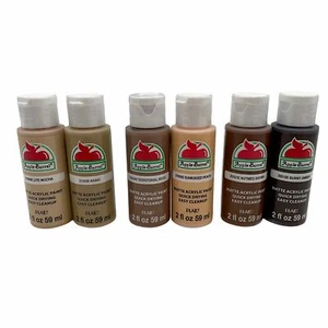 Flesh Tone Acrylic Paint Set 6 Colors 2 Oz Non Toxic Water Based Pack of 6 - Picture 1 of 4
