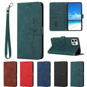 Leather Wallet Case For iPhone 14 13 11 12 XR XS 7 8 Plus SE Magnetic Flip Cover