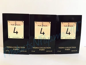 Lot of 3~Nejma Collection NEJMA 4 Eau de Parfum .05oz/1.5ml CARDED SAMPLES - Picture 1 of 2