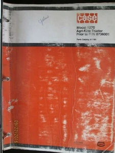 CASE Model 1270 Agri-King Tractor Parts Catalog  Book Manual  Factory Original - Bild 1 von 4