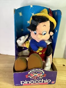 Vintage Pinocchio Plush Walt Disney My Favorite Disney Stars 1992 Mattel NIP - Picture 1 of 8