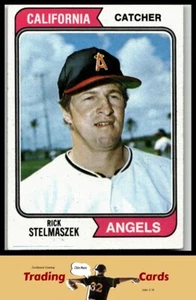 1974 Topps #611 Rick Stelmaszek California Angels Baseball Card EX - Picture 1 of 2