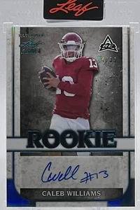 💥CALEB WILLIAMS AUTO ROOKIE💥2022 ULTIMATE LEAF DRAFT AUTO AQUA💥ARC LE #/35🔥 - Picture 1 of 4