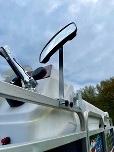 Pontoon Boat 12" Rail Mount Rearview Mirror - Picture 1 of 9