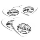 4X Heart Stickers - Bw - Welcome To Houston Texas Usa Travel #40149