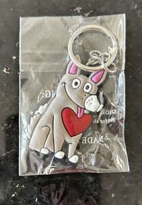 Sketchers Dog Tag Keychain Husky Keyring KeyTag Purse Clip BagTag Zipper Pull 