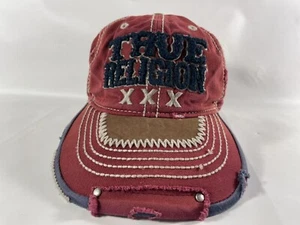 Rare Vintage True Religion Hat Cap Buddha XXX Distressed Adjustable Embroidered - Picture 1 of 14