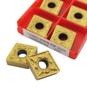 10 PIEZAS CNMG120408-PM 2025 CNMG432-PM indexable CNC carburo torneado inserto CNMG - Imagen 1 de 6