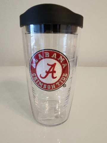 New Alabama Crimson Tide Tervis 16oz Tumbler w/ Lid FREE SHIP Cover