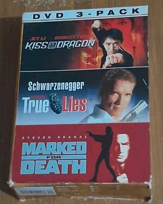 KISS OF THE DRAGON/TRUE LIES/MARKED FOR DEATH (DVD, 2006) - Action Box Set - Image 1 of 4