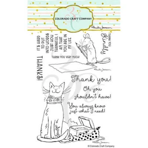Colorado Craft Company Clear Stamps 4"X6" - Thank Youn - By Anita Jeram - Picture 1 of 2