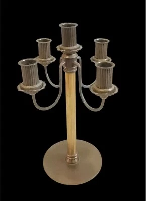 Chandelier Bougeoir - Siegel Paris - ancien en bronze doré -  Objet Très Rare -  - Photo 1/4