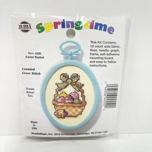 Gezähltes Kreuzstich Set 4550 Osterkörbchen Frühling NMI NOS Ostereier Rahmen - Bild 1 von 8