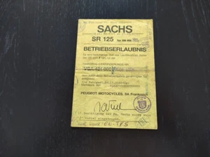 Sachs SR 125 - ¡papeles originales ¡permiso de funcionamiento! -- (36) - Imagen 1 de 3