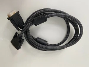 Cable Gold Plated Dual Link DVI D to DVI-D Male Cable Lead Adapter UK - Picture 1 of 1
