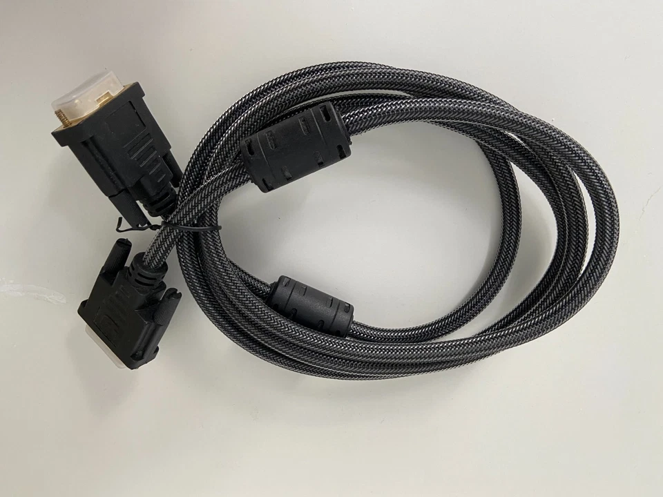 Cable Gold Plated Dual Link DVI D to DVI-D Male Cable Lead Adapter UK - Image 1 of 1