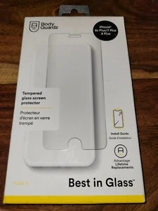 BodyGuardz Pure2 Glass Screen Protector - Clear For iPhone 7 Plus - Picture 1 of 2