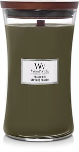 WoodWick Duftkerze im Sanduhrglas mit knisterndem Docht Fraser Fir NEU R2592 - Bild 1 von 3