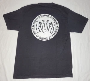 Washed Up Warriors Skateboards Shirt Mens Large Black WUW Logo Skater Streetwear - Picture 1 of 7
