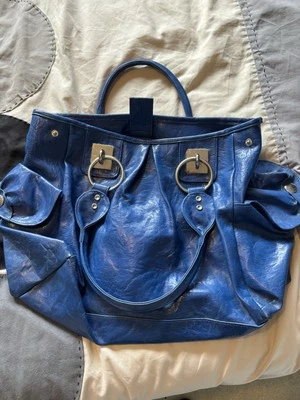 NEW LOOK Medium Blue Bag With Side Pockets - Preloved - Image 1 of 4
