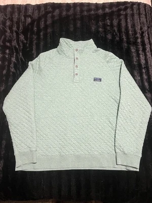 LL Bean Para Hombres Verde Acolchado Cuello Simulado Sudadera Pullover Aire Libre Senderismo Talla XXL Foto 1 de 4