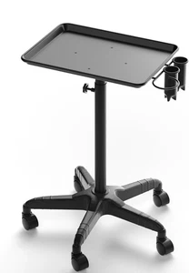 Carro rodante salón spa peluquería tatuaje carrito bandeja de servicio ajustable Reino Unido! - Imagen 1 de 6