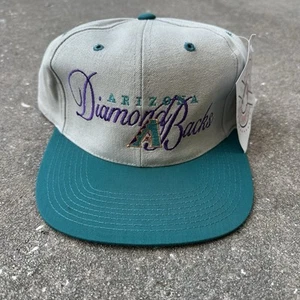 Vintage Arizona Diamondbacks Strapback Hat Outdoor Cap 90s MLB SnapBack Script - Picture 1 of 7