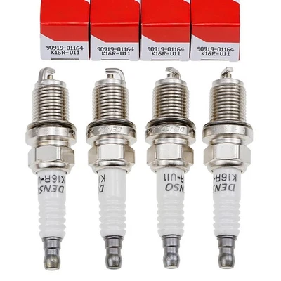 4 件装原始设备制造商 90919-01164 火花塞 适用于 2001 - 2004 年丰田塔科马 4-Cyl 2.4L 2.7L — 第 1/4 张图片