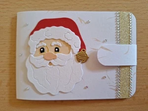 3D Geldgeschenk-Grusskarte °niedlicher Weihnachtsmann° Weihnachten Handarbeit - Bild 1 von 2
