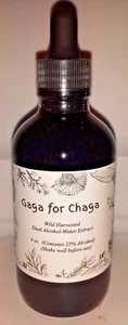Wild Harvested  Chaga Mushroom Double Extract Tincture 4 oz - Picture 1 of 10