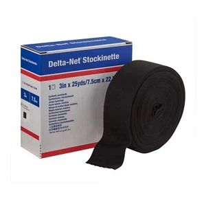 Delta-Net Black Synthetic Compression Stockinette 3 In x 25 Yd BSN 7272302 1 RL - Picture 1 of 5