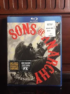 Sons of Anarchy: Season Three (Blu-ray Disc, Complete Third Season) BRAND NEW - Picture 1 of 2