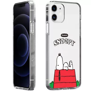 Snoopy Life Clear Jelly Case for iPhone 13 12 11 XS 7/8/SE2/SE3 + Pro Max mini - Picture 1 of 24