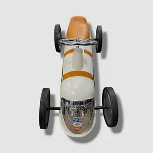 Baghera White Metal Peugoet Rider Car - Picture 1 of 10