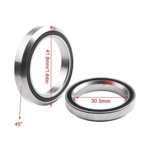 Silver Bike Headset Bearings MHP22 34 1x46 9x7mm and MHP08H8 30 5x41 8x8mm - Picture 1 of 12