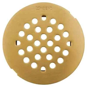 Moen 101663BG Kingsley Snap-In Shower Drain Cover, Brushed Gold, 4-1/4-Inch - Picture 1 of 1