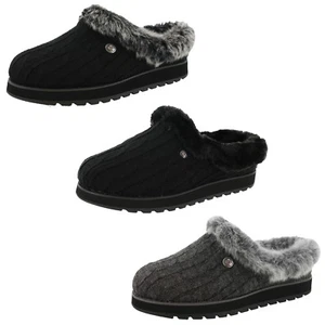 BOBS FROM SKECHERS WOMENS KEEPSAKES ICE ANGEL MEDIUM / WIDE WIDTH SLIPPERS - Picture 1 of 21