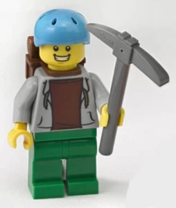 LEGO Adventurer Mountaineer Camper Climber Minifigure Backpack Pickaxe New UK - Picture 1 of 1