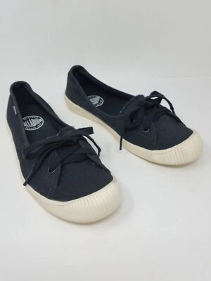 Zapatillas deportivas informales negras con cordones Palladium para mujer 7 Foto 1 de 4