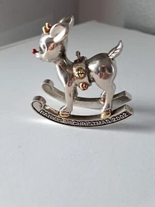 Vintage Lenox Baby's 1st Christmas 3" Rudolph Red Nosed Ornament 2002 - Picture 1 of 6
