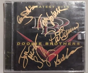 Autographed Signed by ALL 6 DOOBIE BROTHERS "Greatest Hits" CD w/COA - Picture 1 of 3