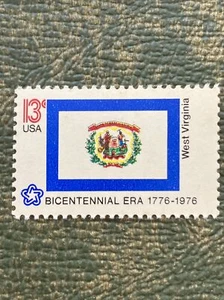 US 1976 State Flags West Virginia 13c single (1 stamp) MNH 1658 - Picture 1 of 2