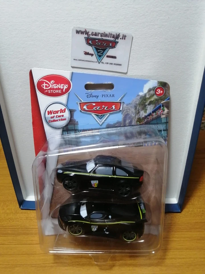 Bruce Boxmann e  Lewis Hamilton Cars2 Disney Store sc. 1/43 metal Blister doppio - Immagine 1 di 1