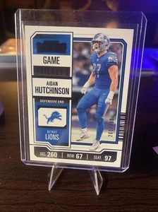 2023 Panini Contenders - Blue Game Ticket #33 Aidan Hutchinson 261/499 - Picture 1 of 5