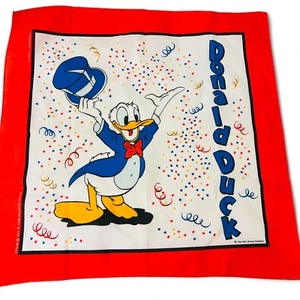Vintage Bandana Handkerchief Disney Donald Duck RN16463 21x21.5” - Picture 1 of 4