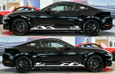 Наклейка на жалюзи боковые дверные полоски для Ford Mustang 2014–2019 2020 GT350R - Изображение 1 из 4